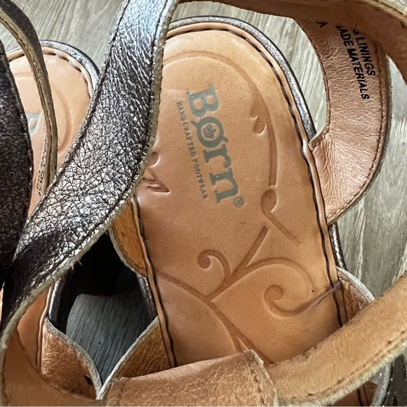 Born Metallic Heeled Sandal - Women's Size 9 - Picture 2 of 9